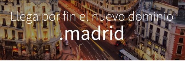 Nuevo dominio .madrid