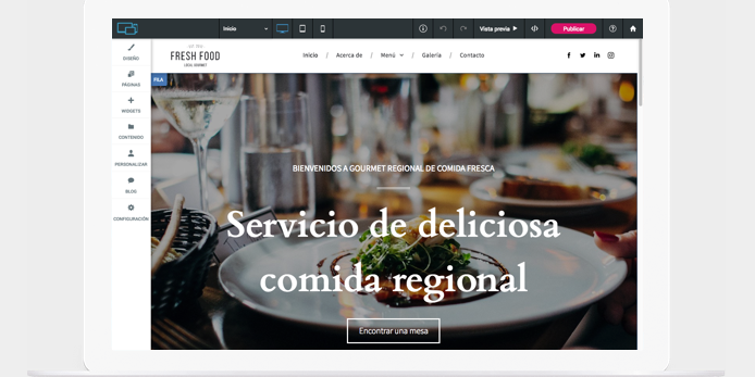 Editor web Simply Site
