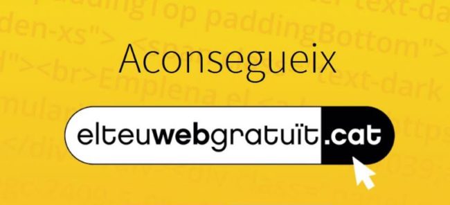 Página web .cat gratis para empresas y autónomos de la demarcación de Barcelona
