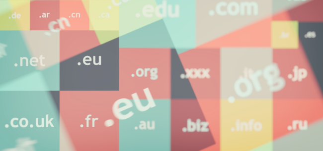extensiones de dominio (864 × 405 px) Extensión de dominio .eu .fr .org