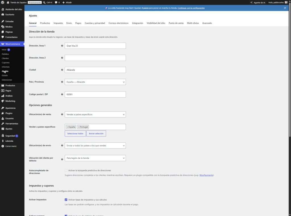 Cómo crear una tienda online en WordPress